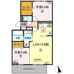 羽犬塚駅 徒歩42分 1階の物件間取画像